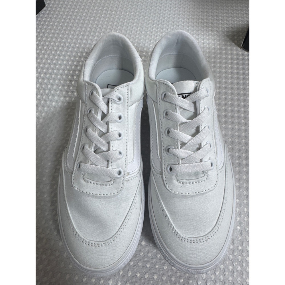 Vans Brooklyn LS Sneakers Womens 7.5 Ward Platform White Casual 721356 NWOB